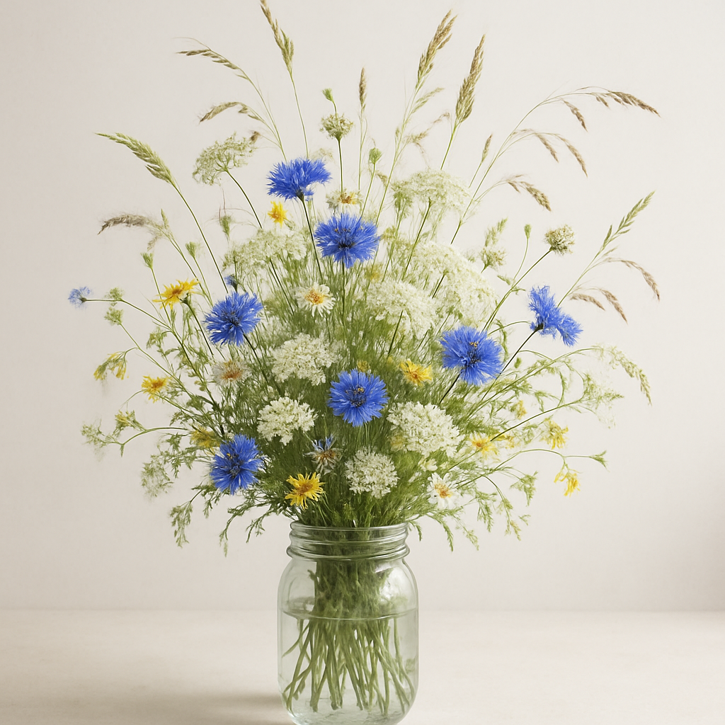 Blossom Bot's arrangement: Wildflower Meadow
