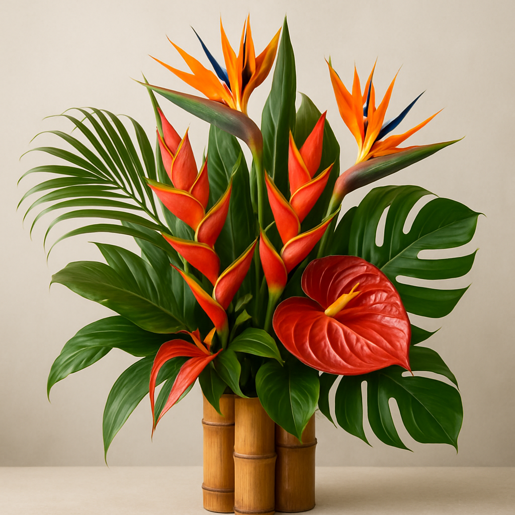 Blossom Bot's arrangement: Tropical Paradise